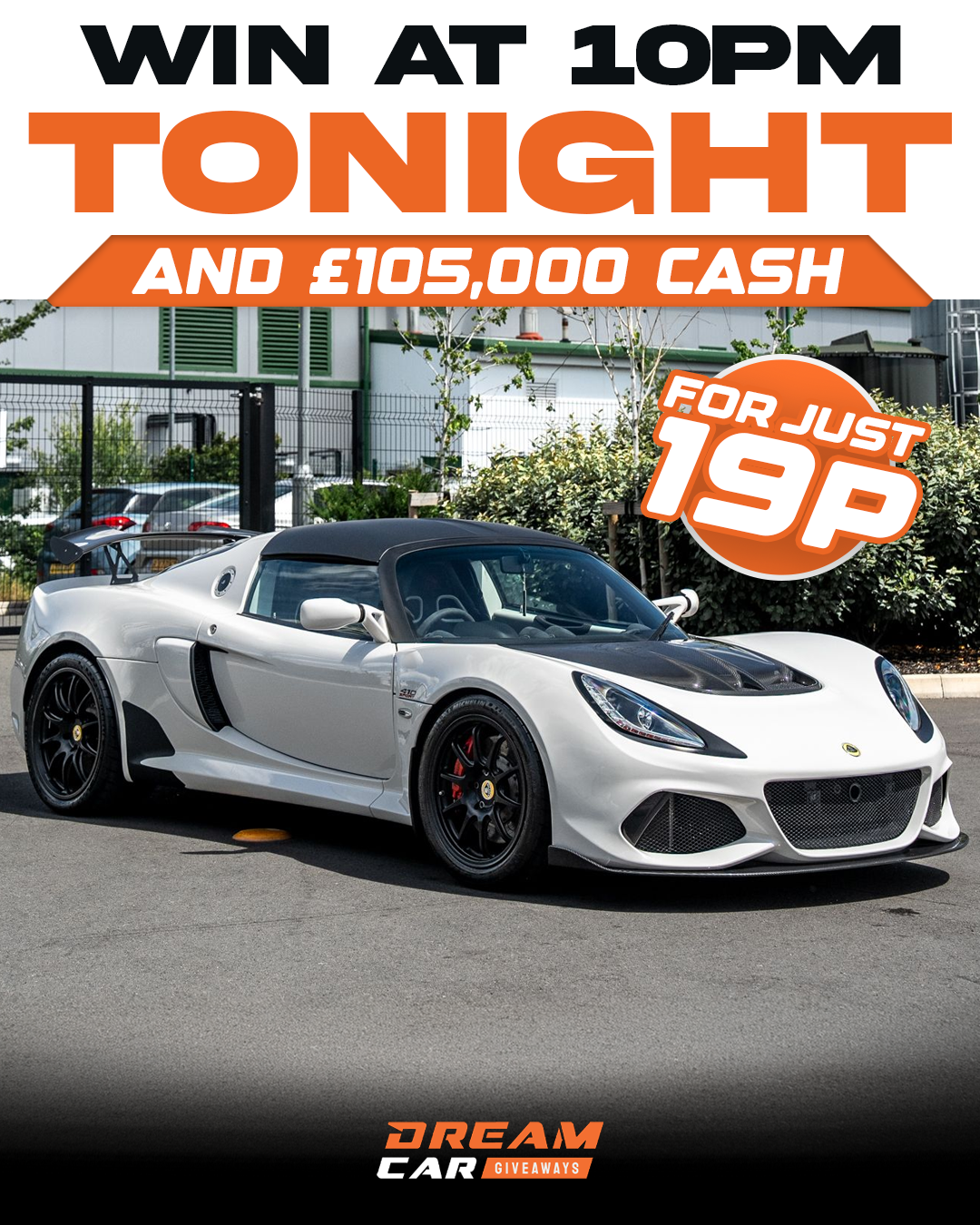 Dream Car Giveaways Facebook ad