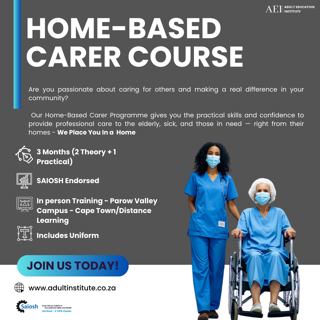 Adult Education Institute Facebook ad: Homebased Carer