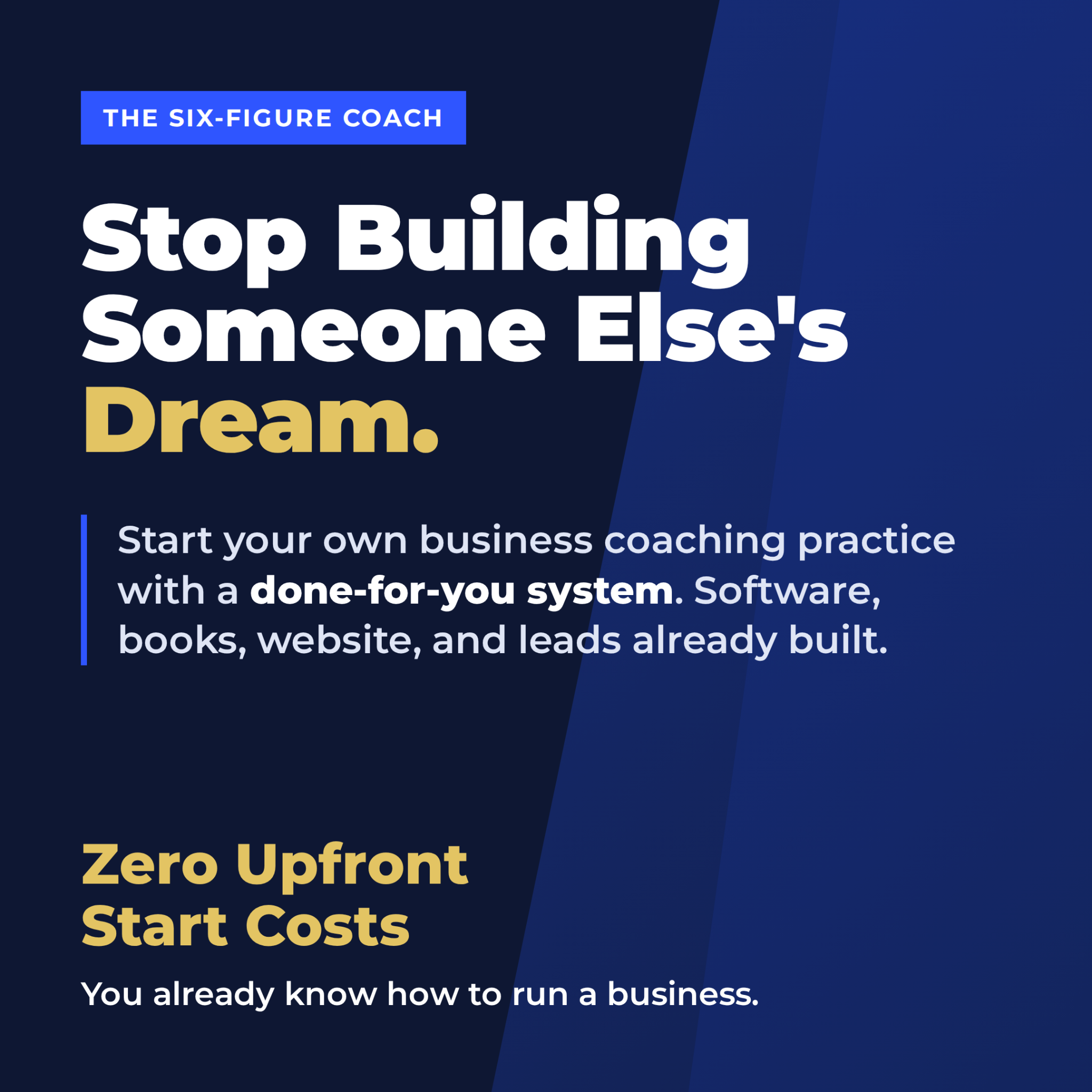 The Six Figure Coach Magazine Facebook ad