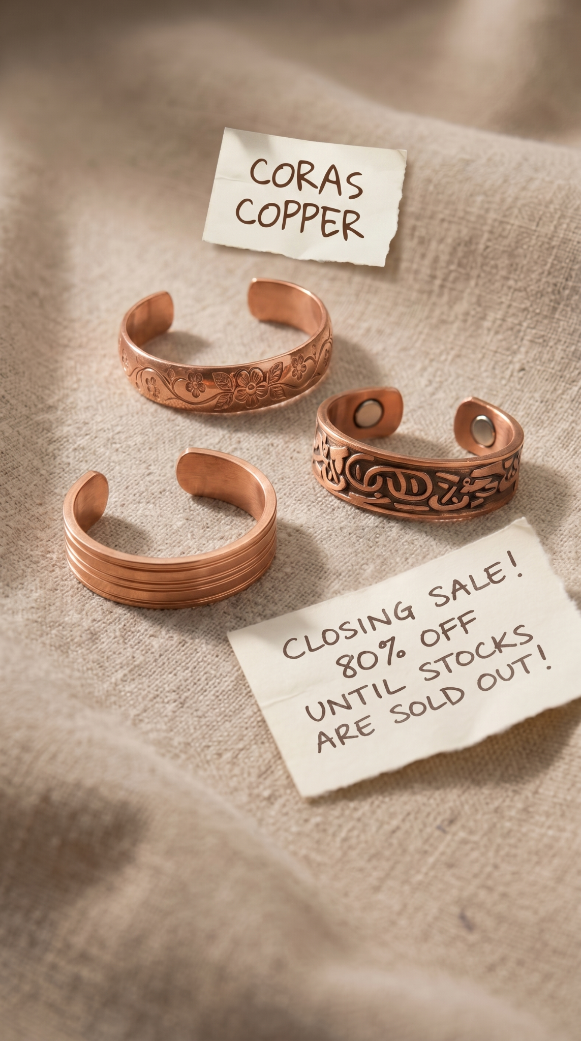 Cora's Copper Jewelry Facebook ad