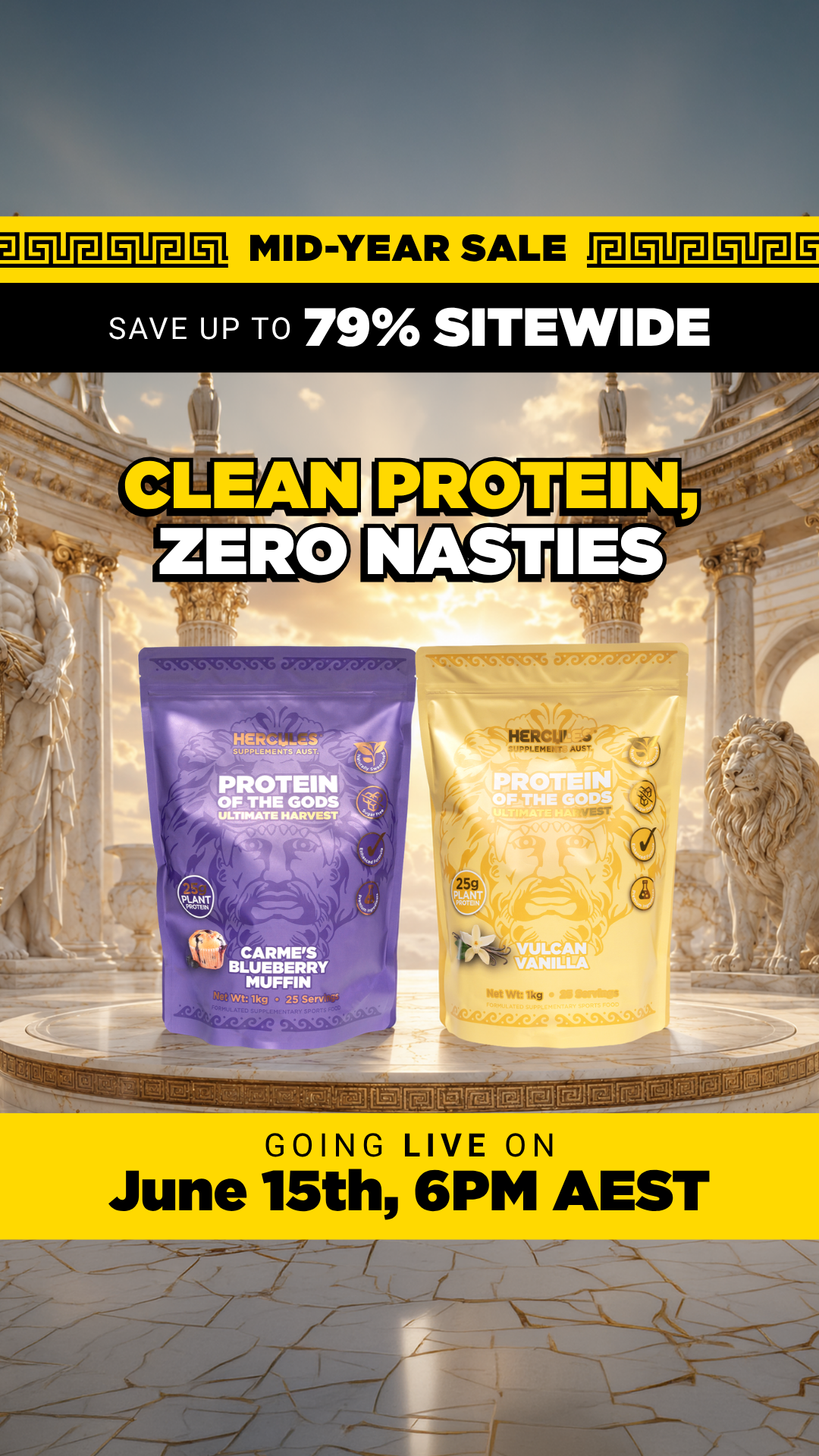 Hercules Supplements Aust Facebook ad
