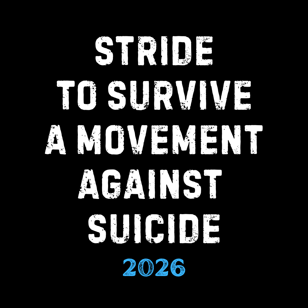 Talk2MeBro Facebook ad: STRIDE TO SURVIVE 2026 IS HERE.