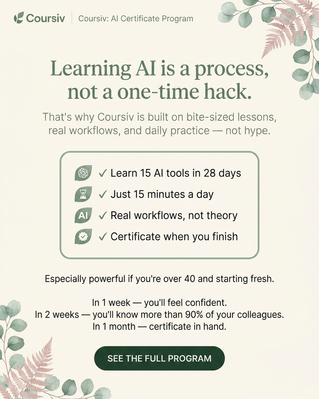 AI Made Simple Facebook ad