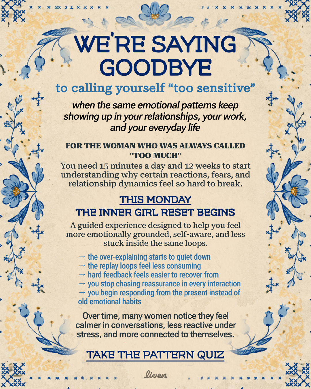 Liven: Self-Discovery Community Facebook ad
