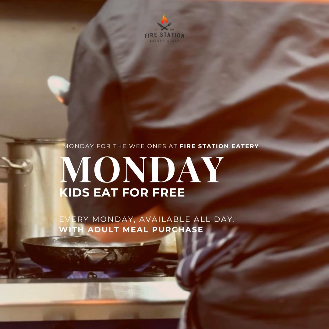 Fire Station Eatery & Bar Facebook ad: DAILY DEALS @ THE FIRE STATION