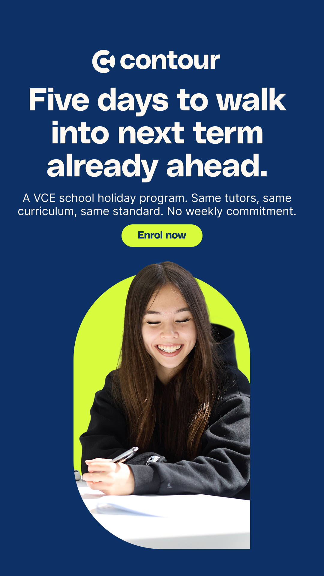 Contour Education Facebook ad