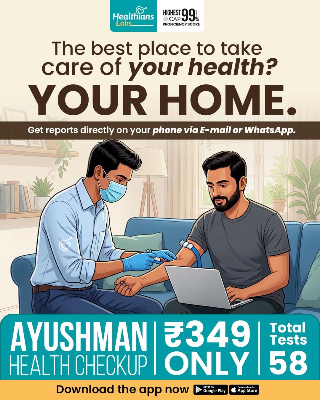 Healthians Facebook ad