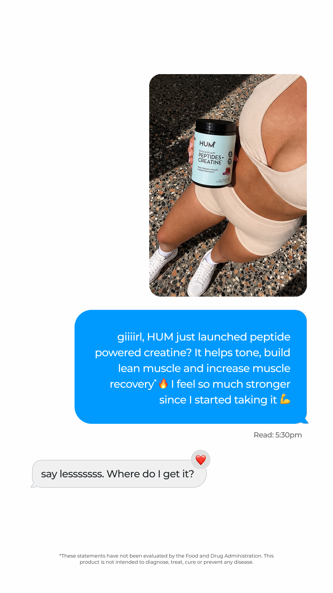 HUM Nutrition Facebook ad