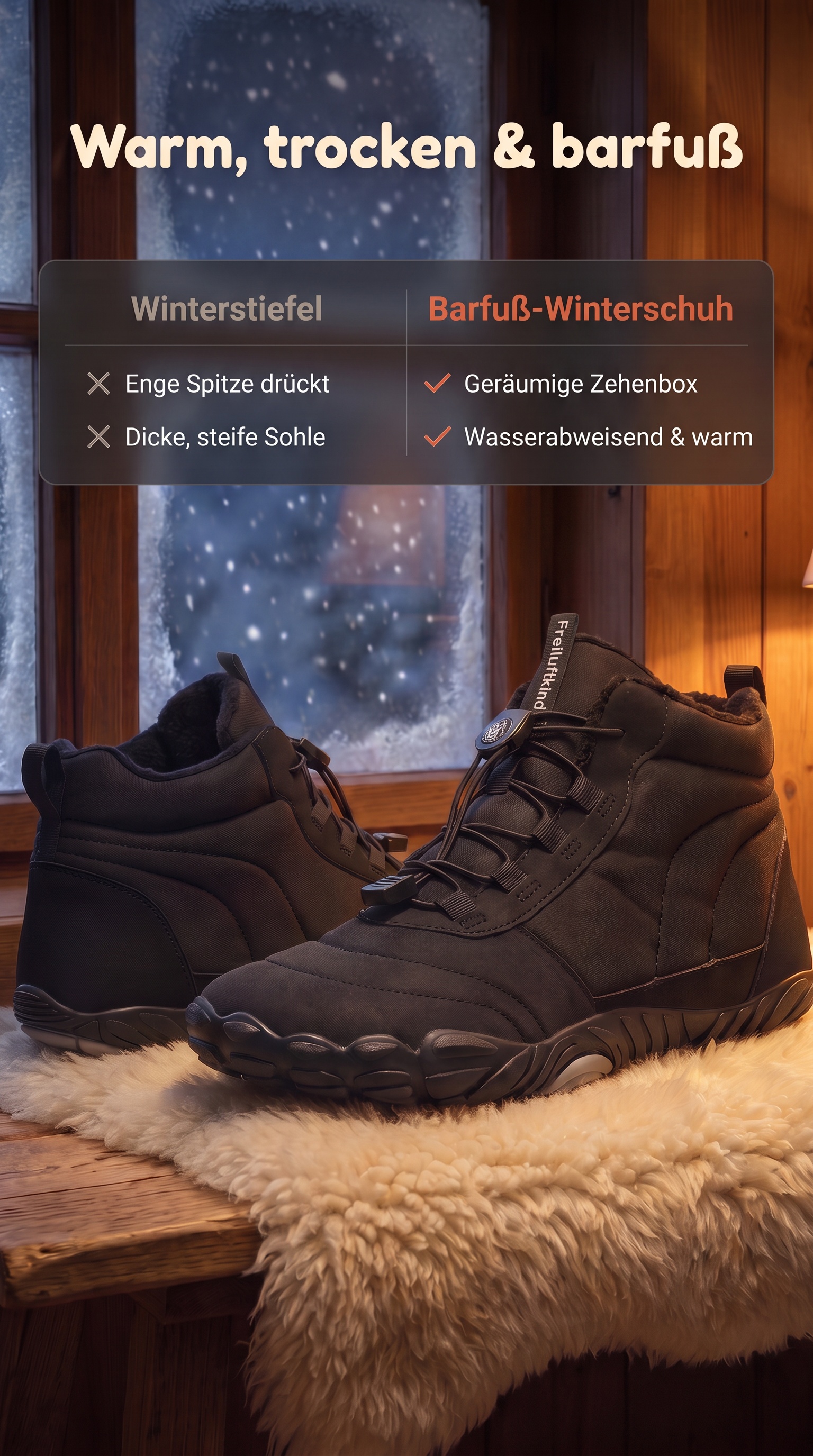 Freiluftkind Facebook ad: Kepler: Warm durch Schnee und Regen, mit Platz für deine…