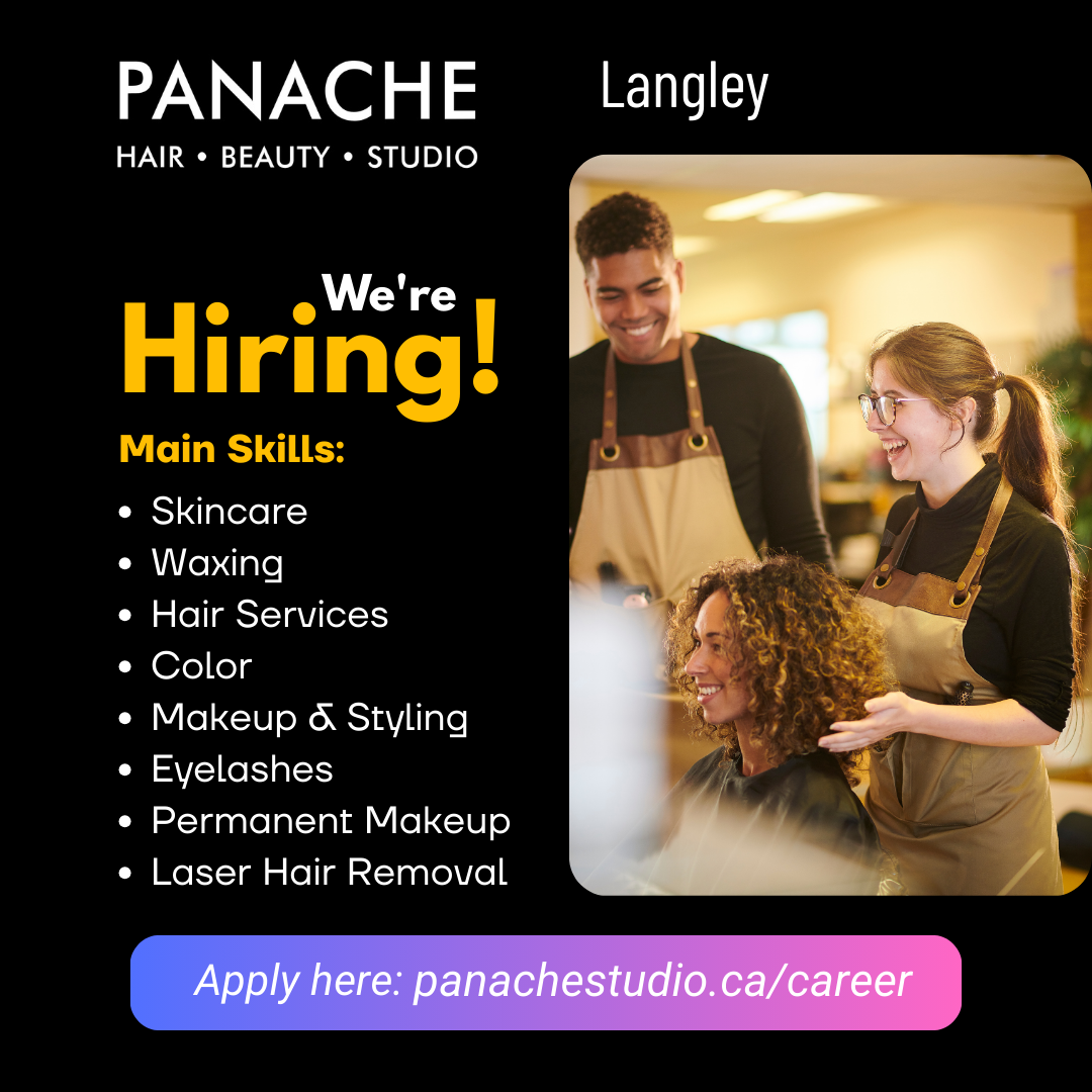 Panache Studio Facebook ad: HIRING in Langley Township