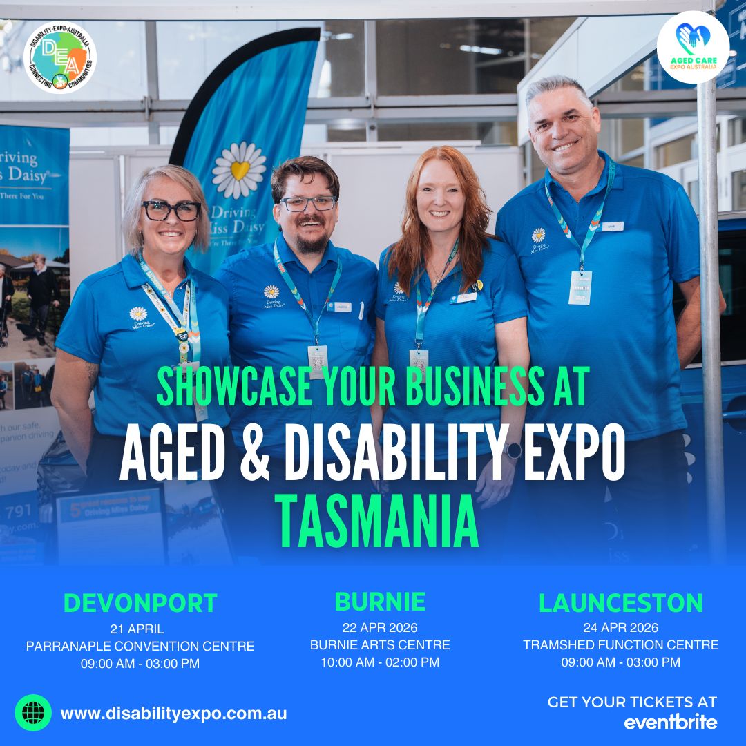 Aged Care Expo Australia Facebook ad: Aged & Disability Expos in Tasmania