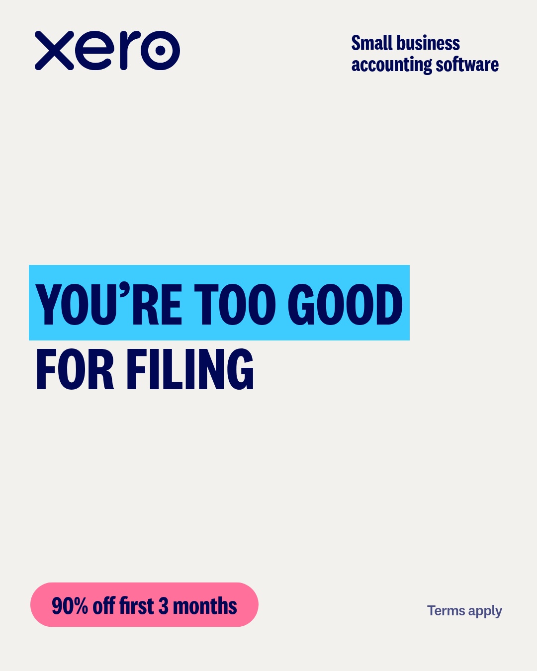 Xero Facebook ad