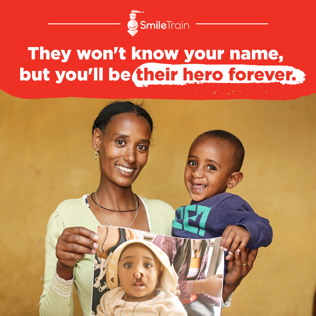 Smile Train Facebook ad