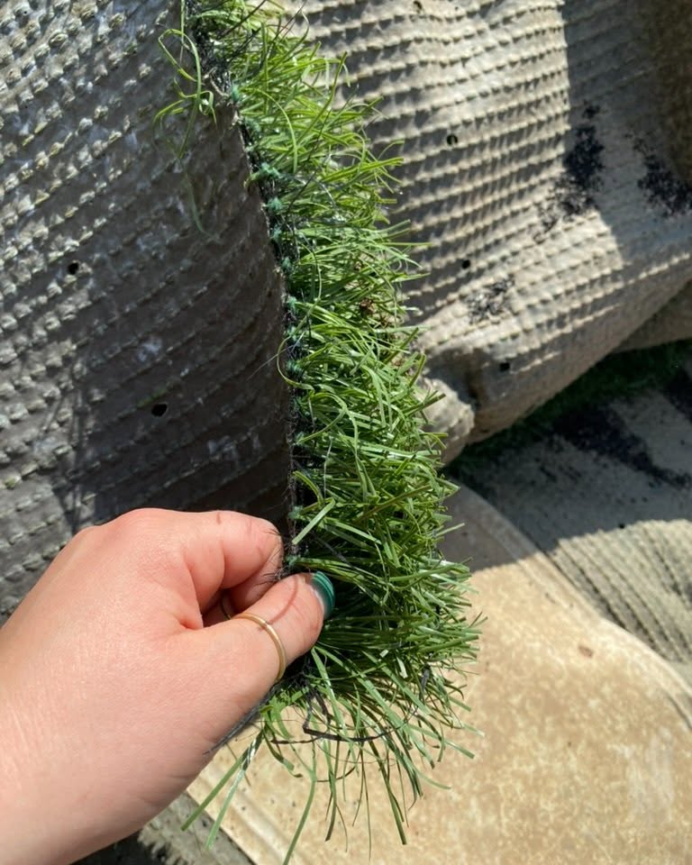 Sarah Craig Miller Facebook ad: Reclaimed Sports Turf! Gyms, Patios, Crossfit, Paintball…