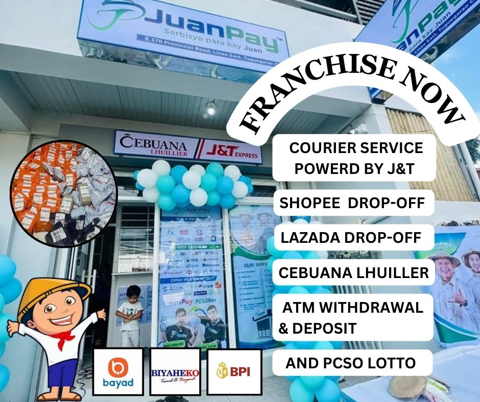 JuanPay Franchise Business Facebook ad: Inquire Now!