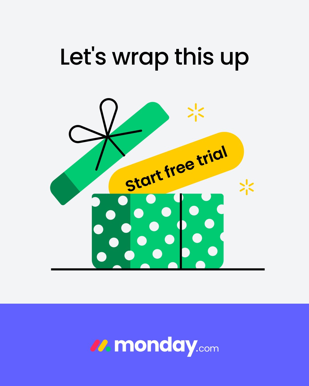 monday.com Facebook ad