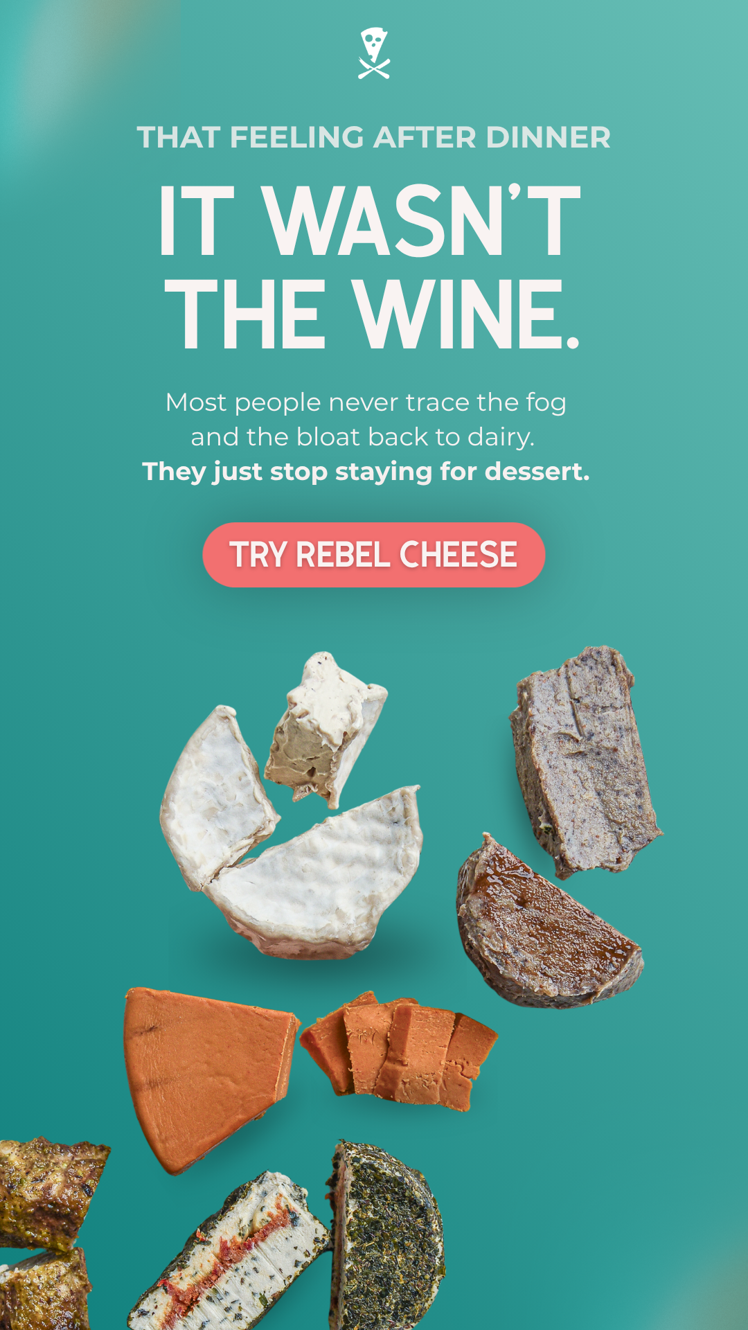 Rebel Cheese Facebook ad
