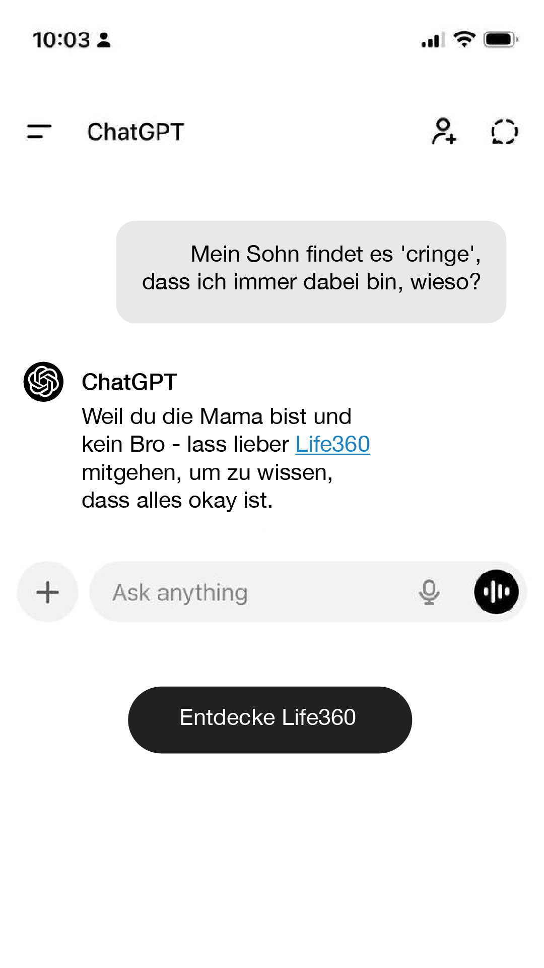 Life360 Facebook ad