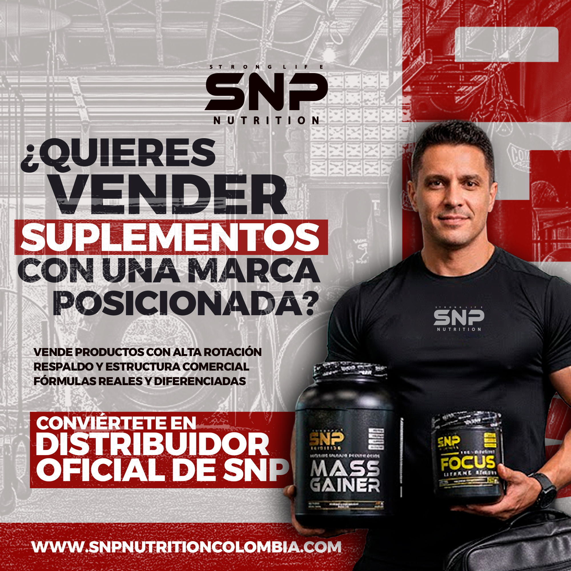 FitnessproBogota Facebook ad: Haz crecer tu negocio con Suplementos