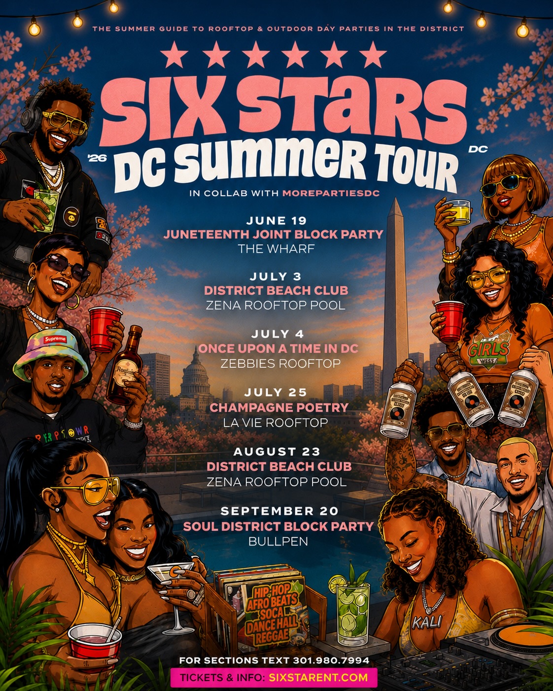 sixstarsllc Facebook ad: WASHINGTON DC… THE SUMMER IS OFFICIALLY OURS