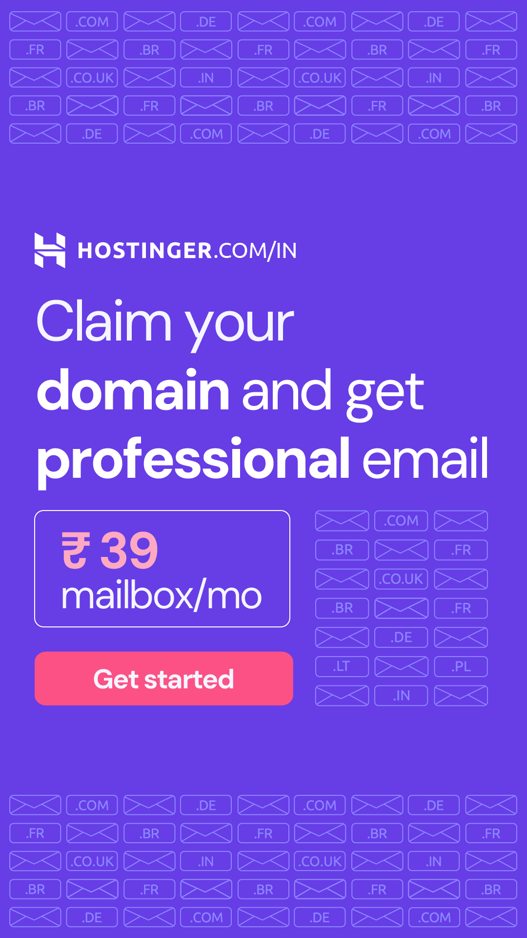 Hostinger Facebook ad from May 14, 2026
