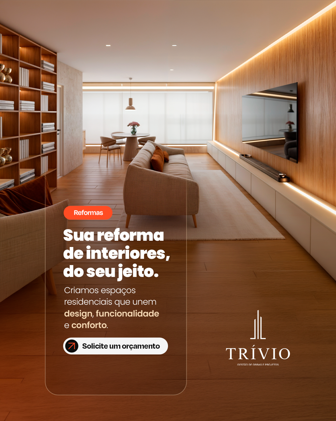 Trivio Gestão de Obras Facebook ad from Jul 9, 2026