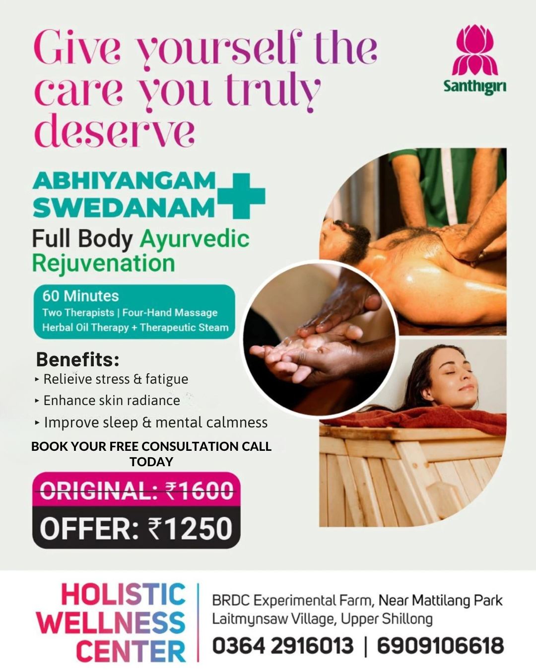 Holistic Wellness Center by Santhigiri Facebook ad