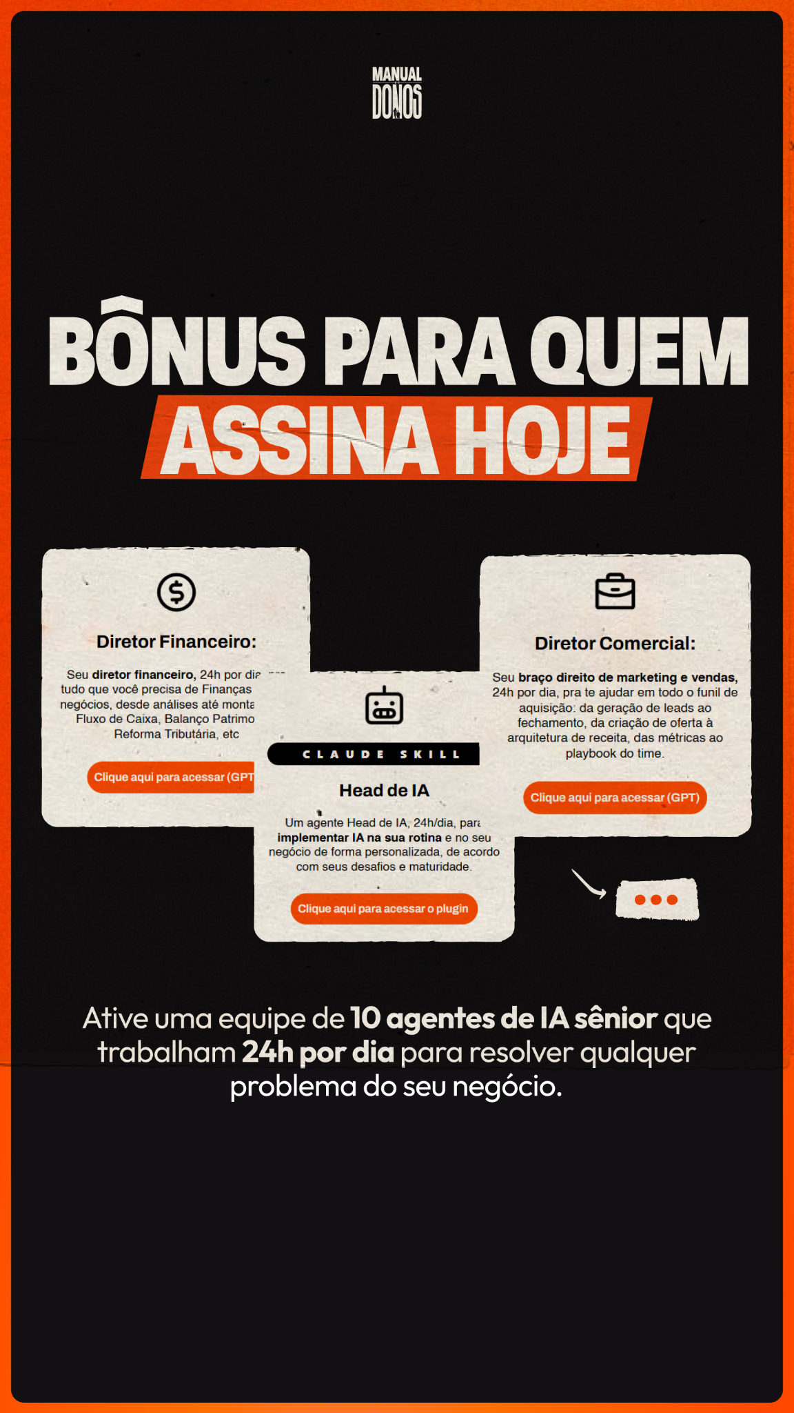 Manual de Donos Facebook ad: Quem assina o Manual de Donos hoje leva…