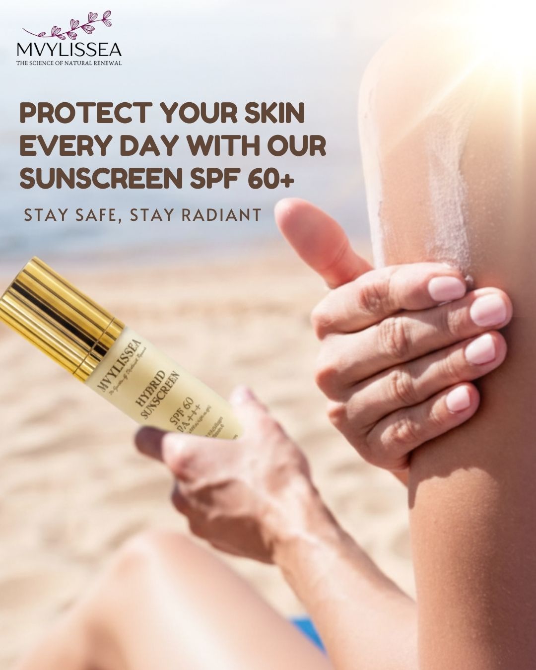 Mvylissea Skincare Facebook ad: Taking my time, soaking in the sunshine, and…