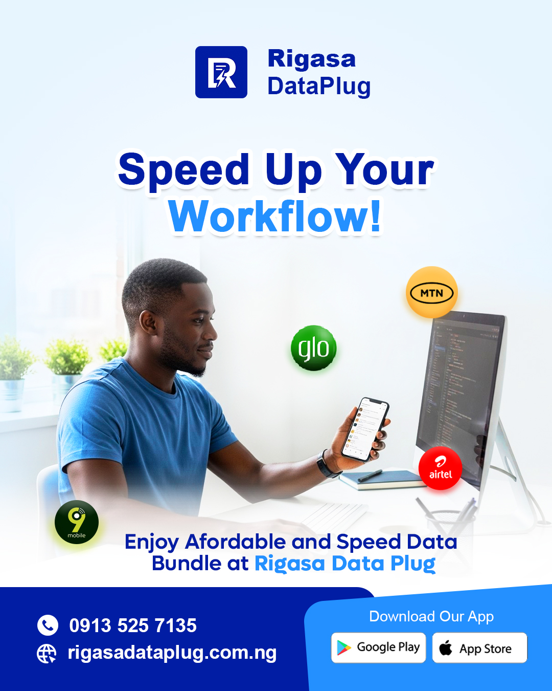 Rigasadataplug Facebook ad: Amshe garabasar data mai sauri a farashi mai…