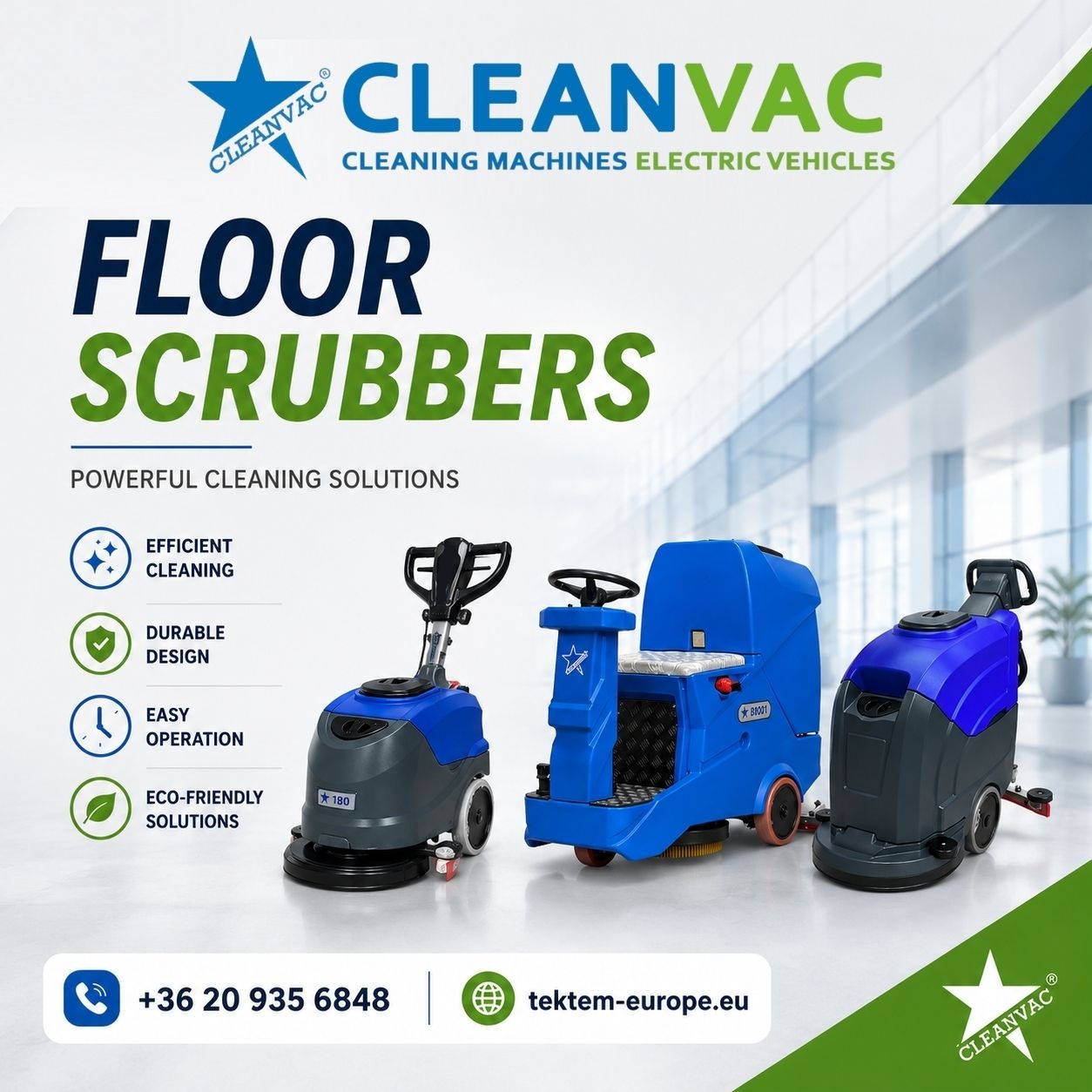 Cleanvac Europe Facebook ad: Discover Cleanvac's New Model Cleaning Machines - Durable…