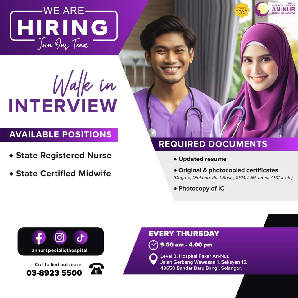 Hospital Pakar An-Nur Hasanah Sdn Bhd (An-Nur Specialist Hospital) Facebook ad: An-Nur Specialist Hospital