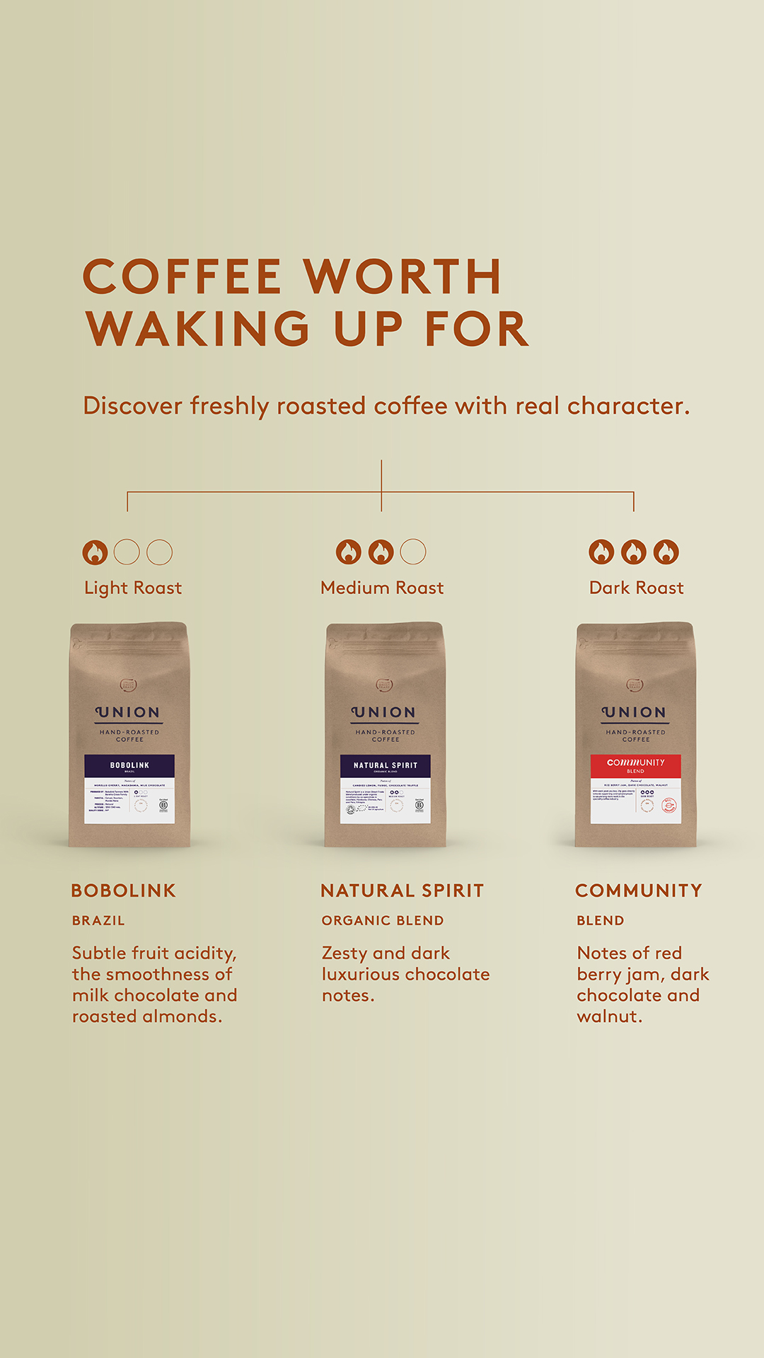 Union Hand-Roasted Coffee Facebook ad