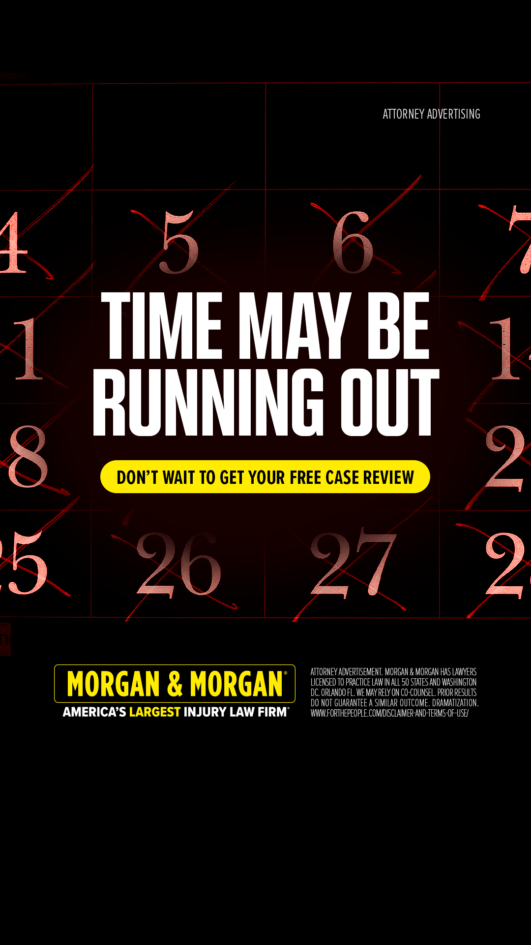 Morgan & Morgan Facebook ad