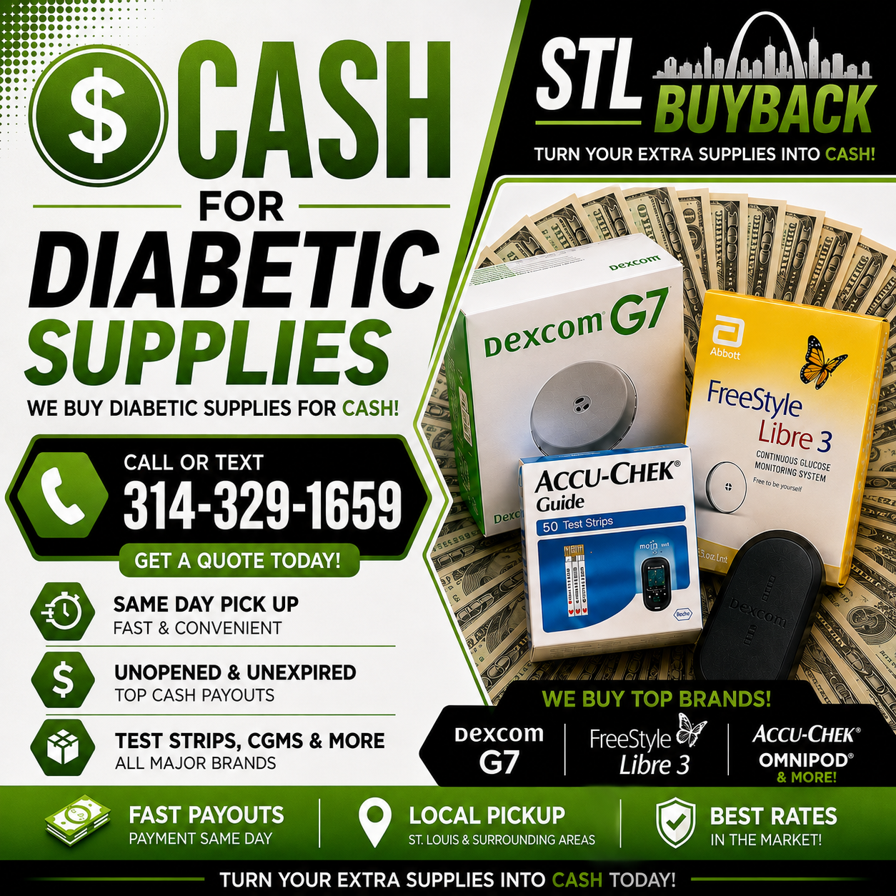 Tech Fusion Facebook ad: STL DIABETIC BUYBACK