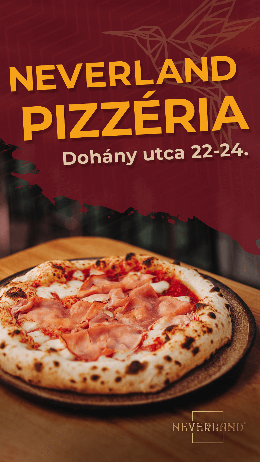 Neverland Bar • Escape Room • Pizzeria Facebook ad