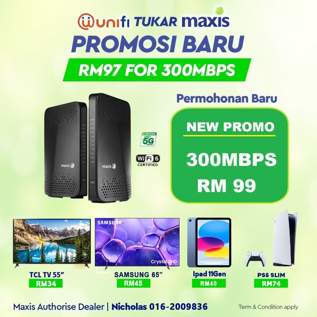 Unifi Maxis Astro Internet Authorised Dealer Facebook ad: Chat with us