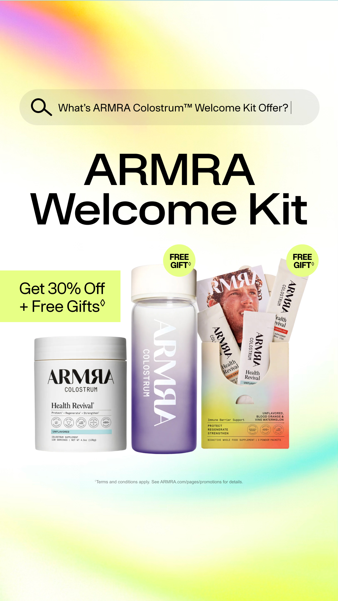 ARMRA Facebook ad