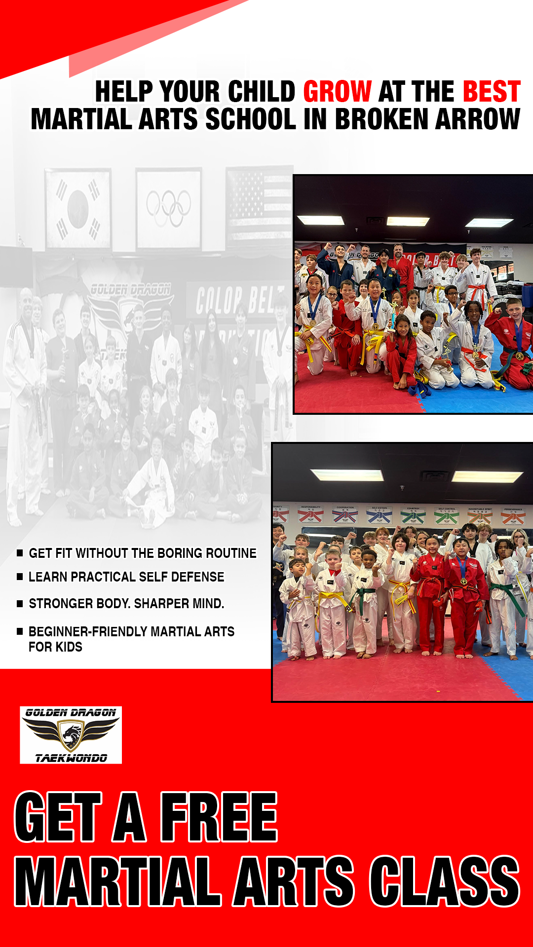 Golden Dragon Taekwondo-Broken Arrow Facebook ad from Feb 2, 2026