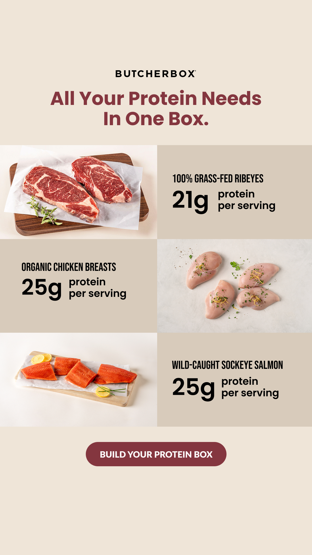 ButcherBox Facebook ad