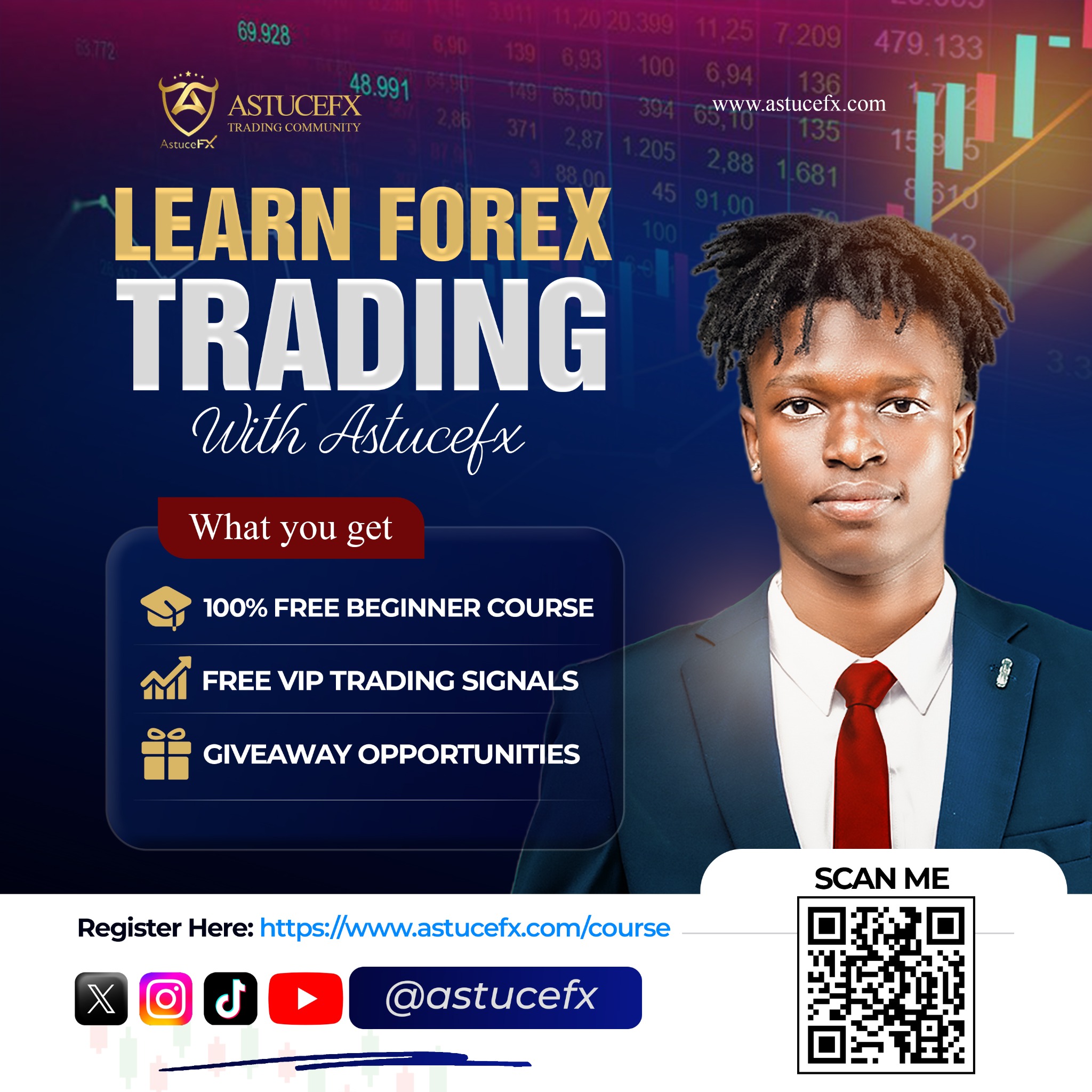 AstuceFx Facebook ad: Start Your Forex Trading Journey