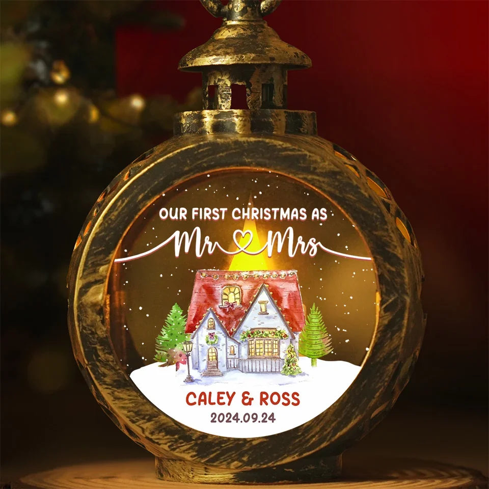 Pawfect House Corner Facebook ad: For newlyweds, this personalized heart glass ornament…