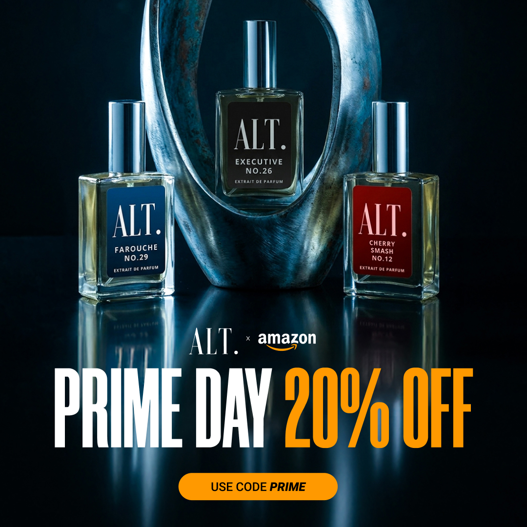 ALT. Fragrances Facebook ad: Prime Day Sale: 20% OFF ALT Fragrances