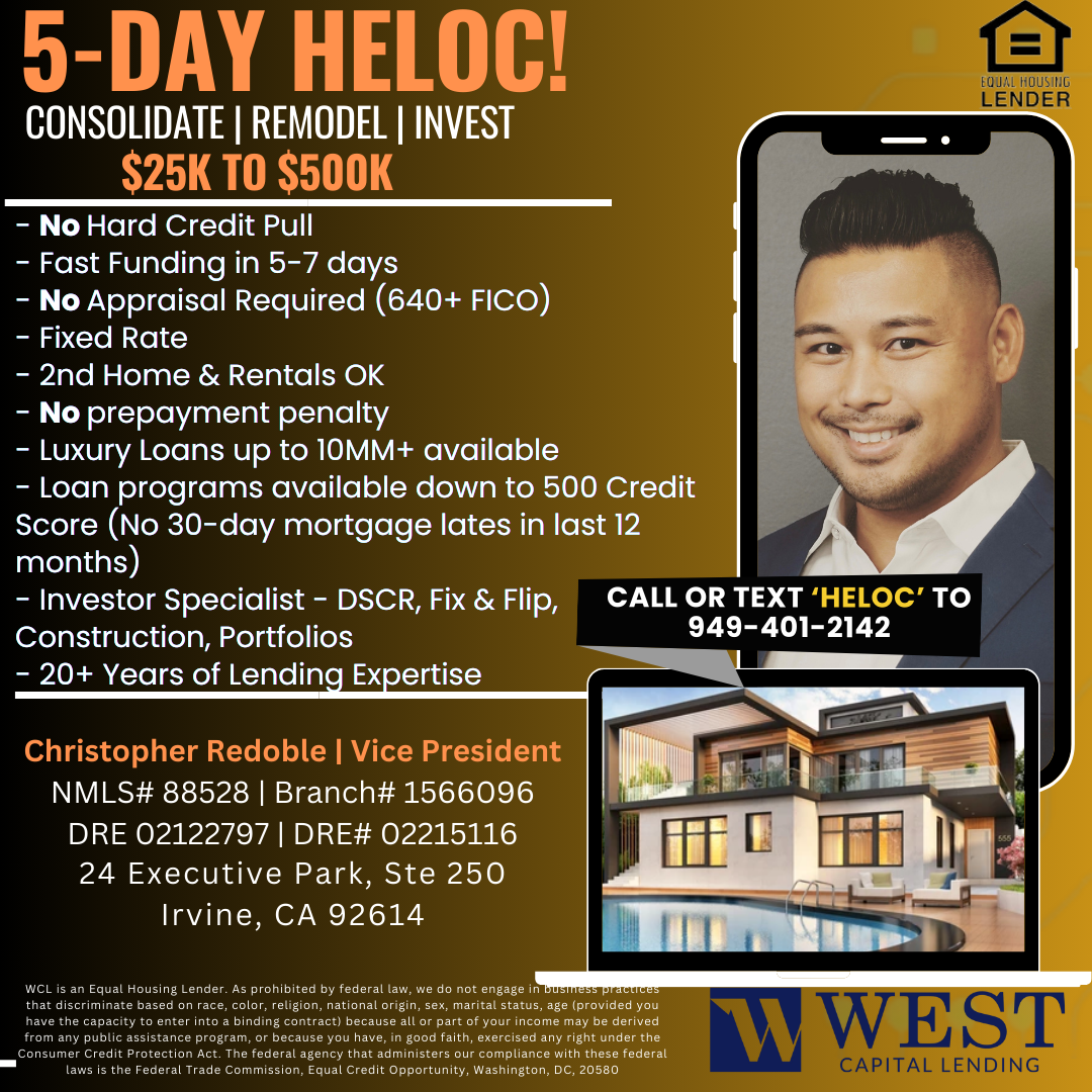 Christopher Redoble - Mortgage & Real Estate Professional, Investor Facebook ad