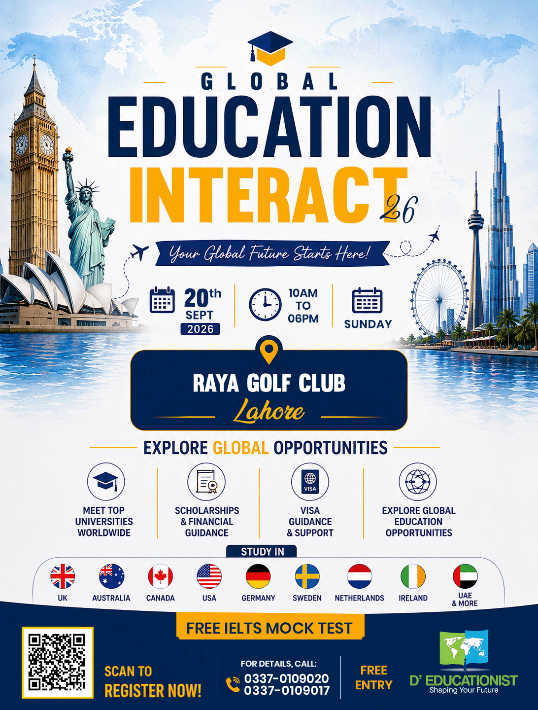 D' Educationist Facebook ad: Global Education Interact ’26, FREE Entry!
