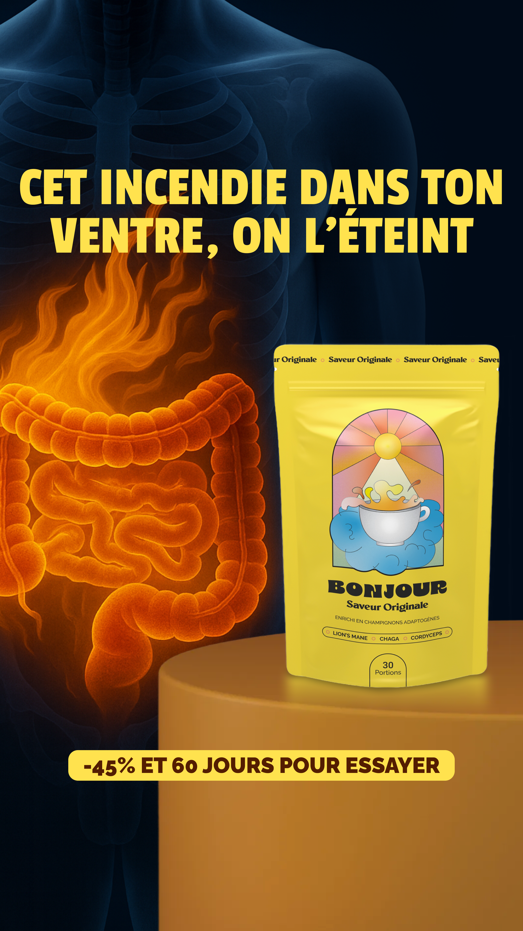 Bonjour Facebook ad