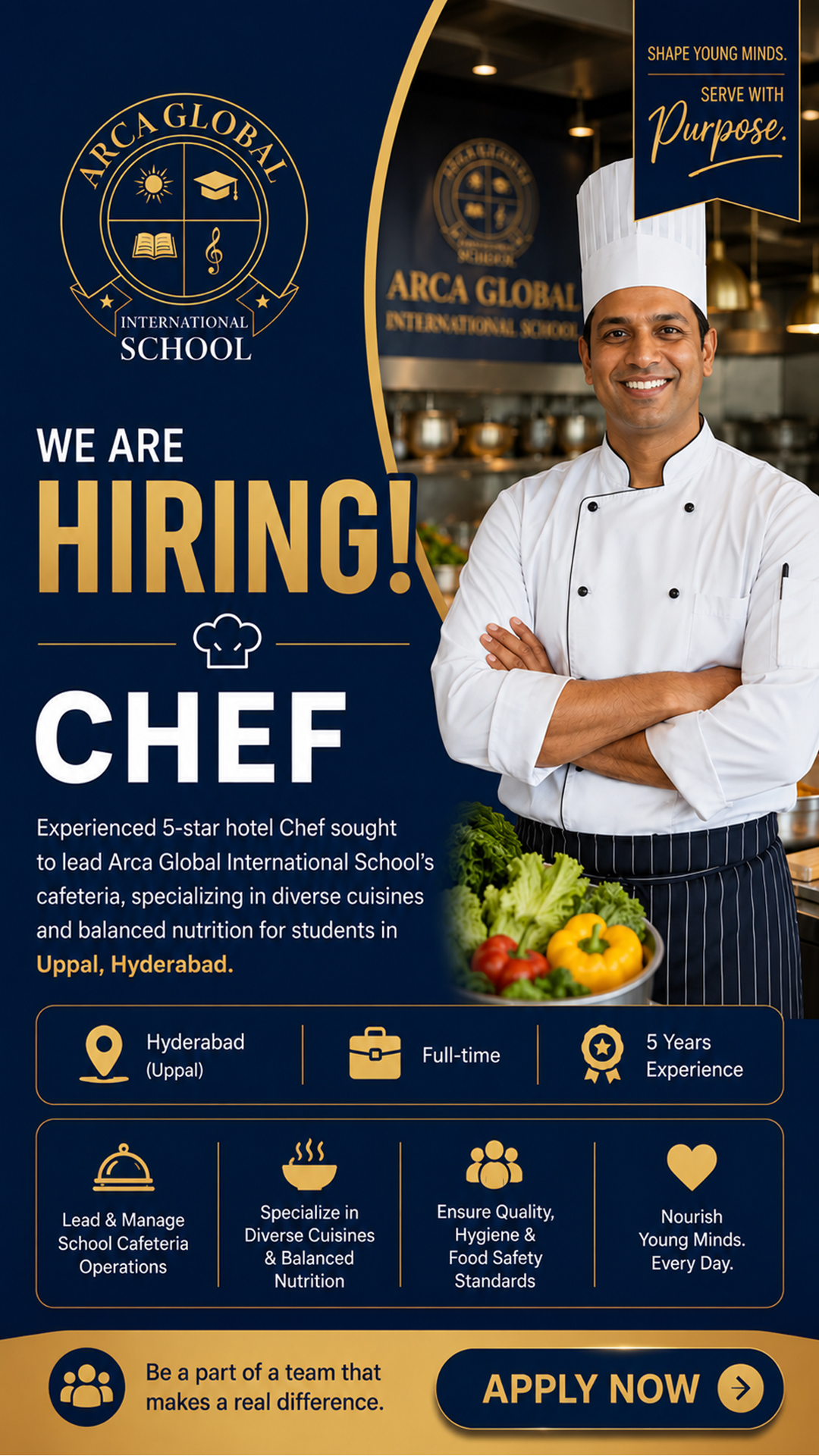 ARCA Global International School Facebook ad from Aug 3, 2026