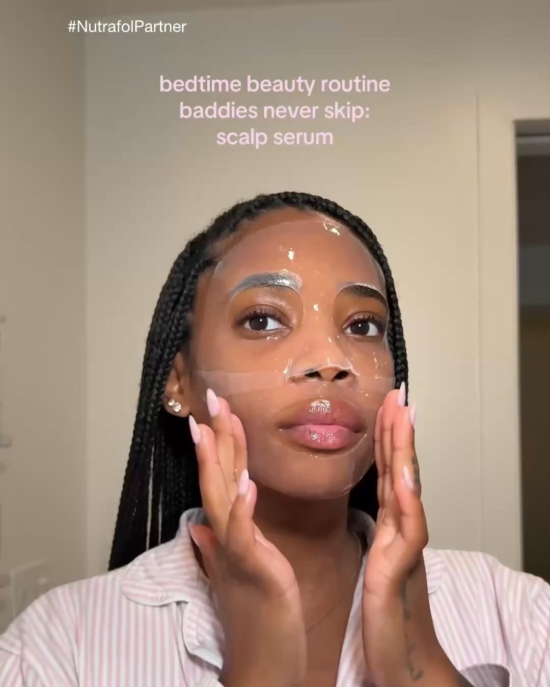Nutrafol Facebook ad: Step up your hair routine.