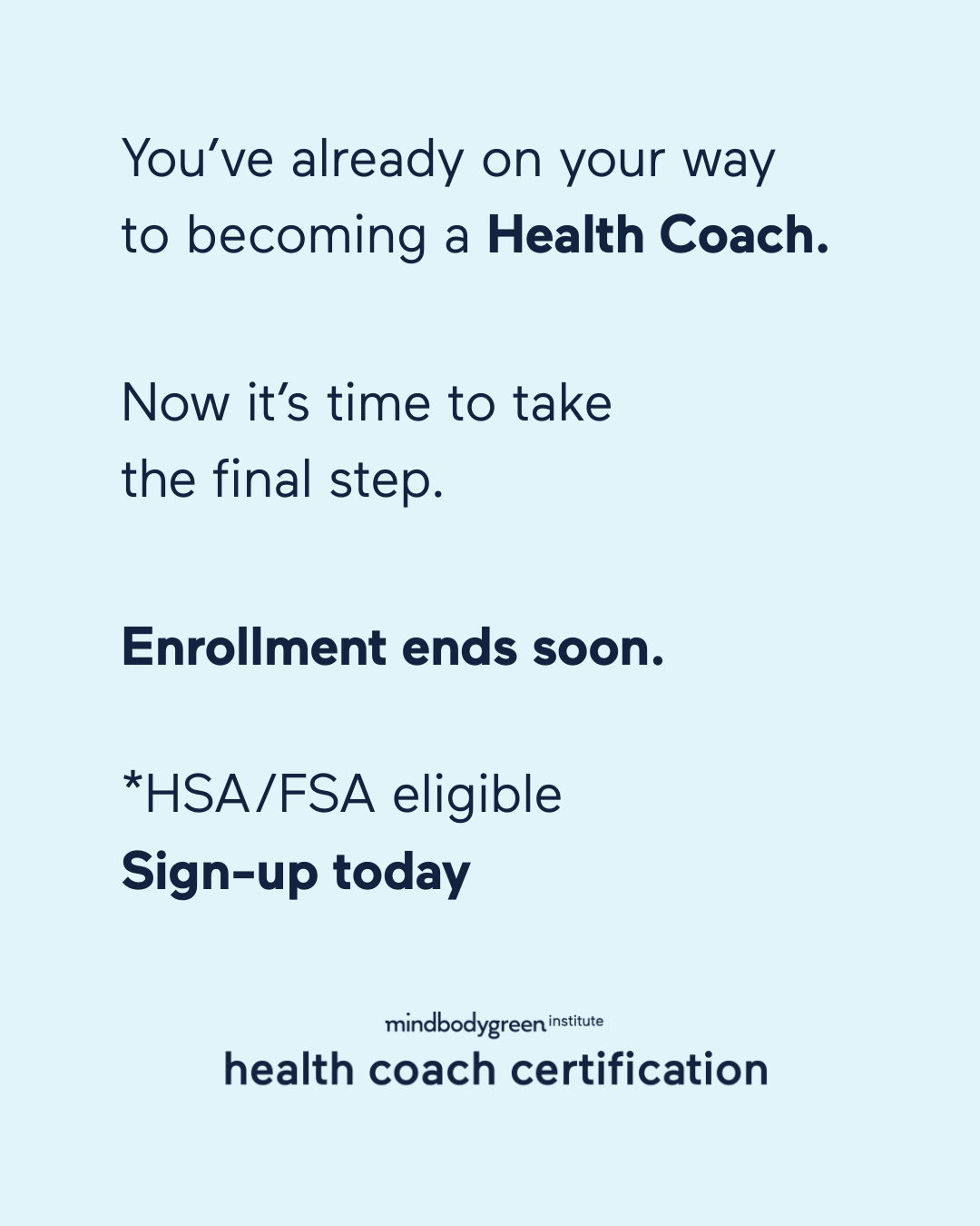 mindbodygreen Institute Facebook ad
