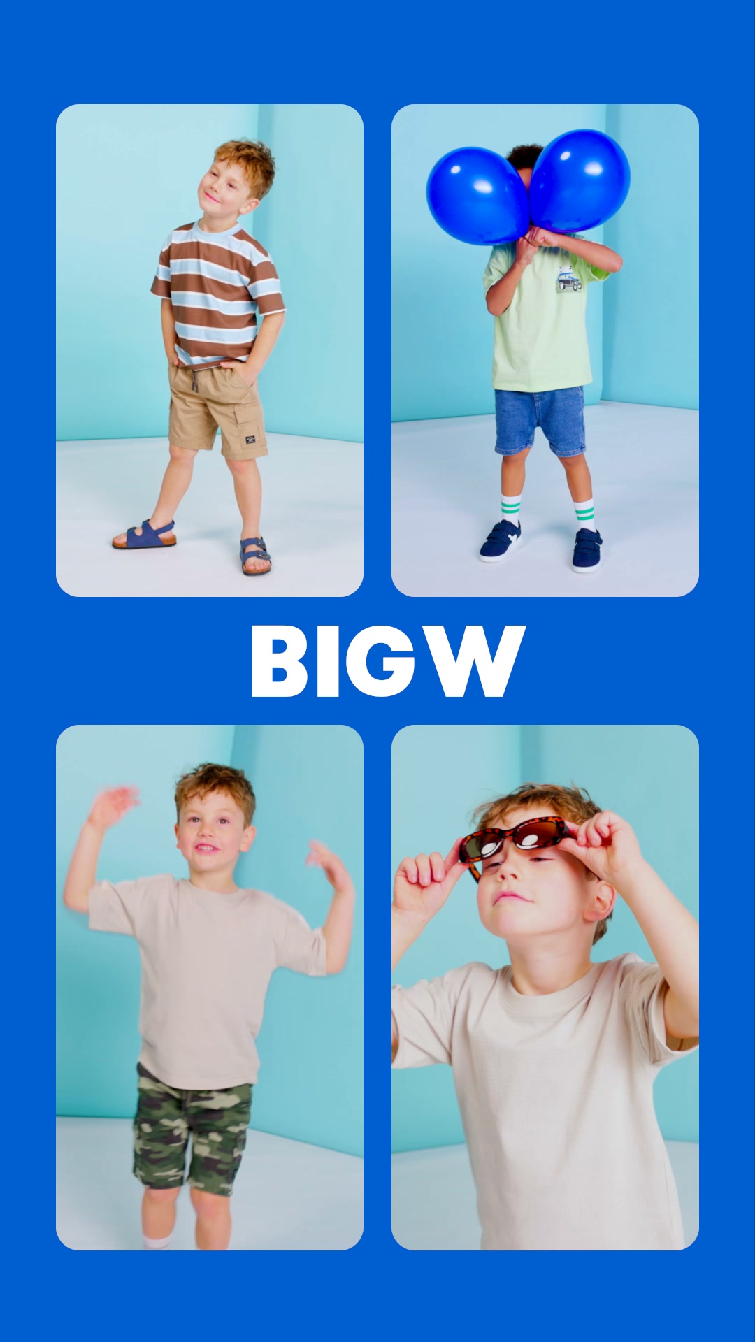 BIG W Facebook ad: Fresh fits for the kids